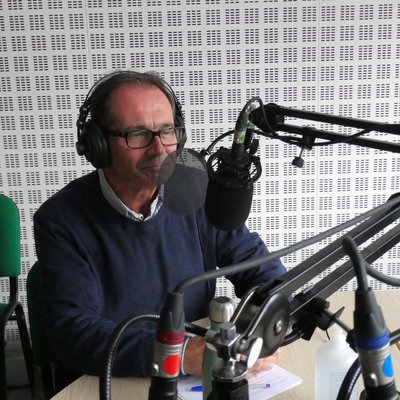 Benoît Borrits en studio, le 30 septembre 2022
