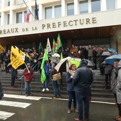 Rassemblement devant la préfecture d'Arras, jeudi 30 mars 19h00