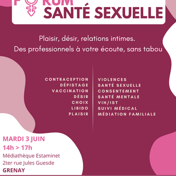 Affiche forum santé sexuelle Grenay 2025 (1)