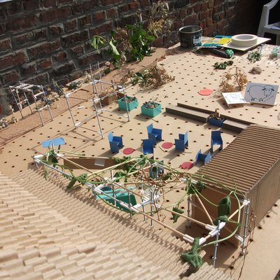 Maquette des espaces communs cité D'Orient à Harnes