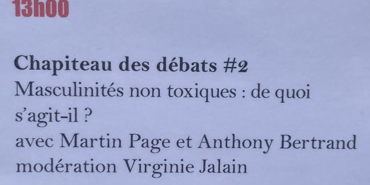 masculinités non toxiques